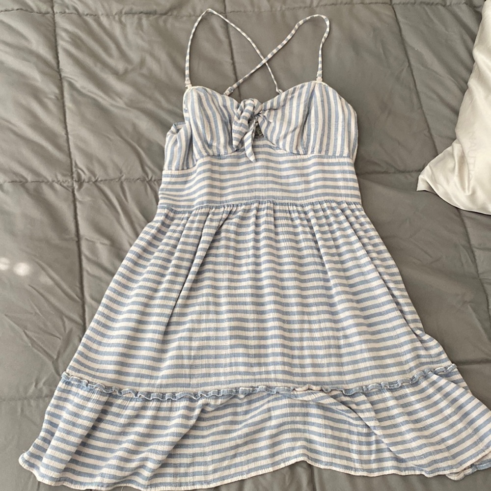 Cross back dress